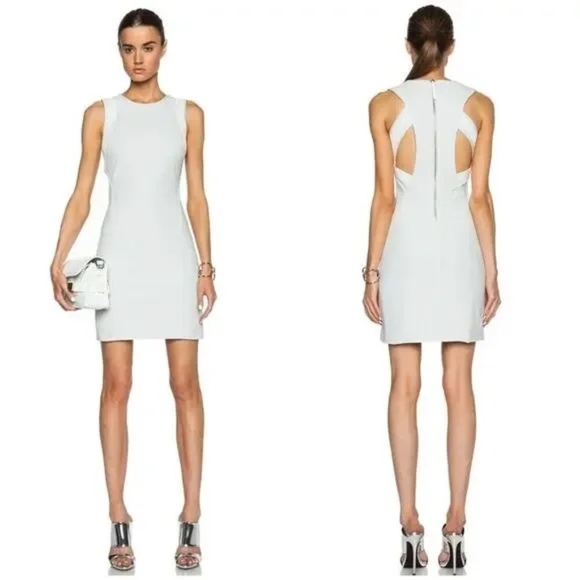 Helmut Lang Prism Compress Twill Sleeveless Dress Size 4 - Picture 2 of 11